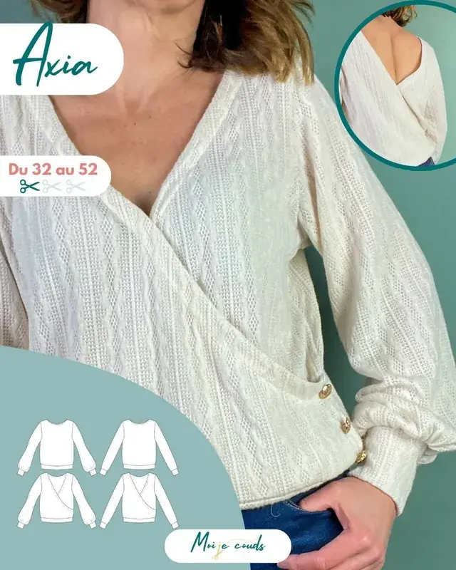 Patron PDF Pull Axia du 32 au 52