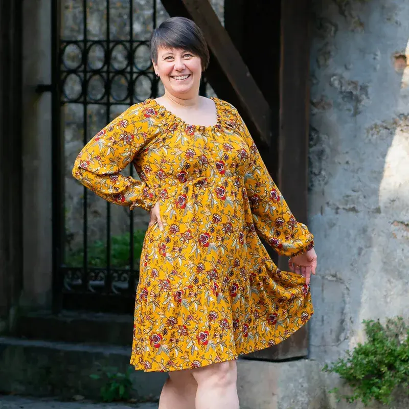 Patron PDF Robe / Blouse / Jupe Mirabelle du 34 au 56