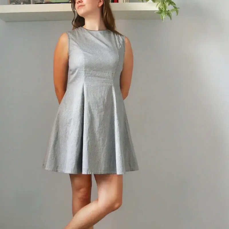Patron PDF Robe courte Rochelle du 32 au 56