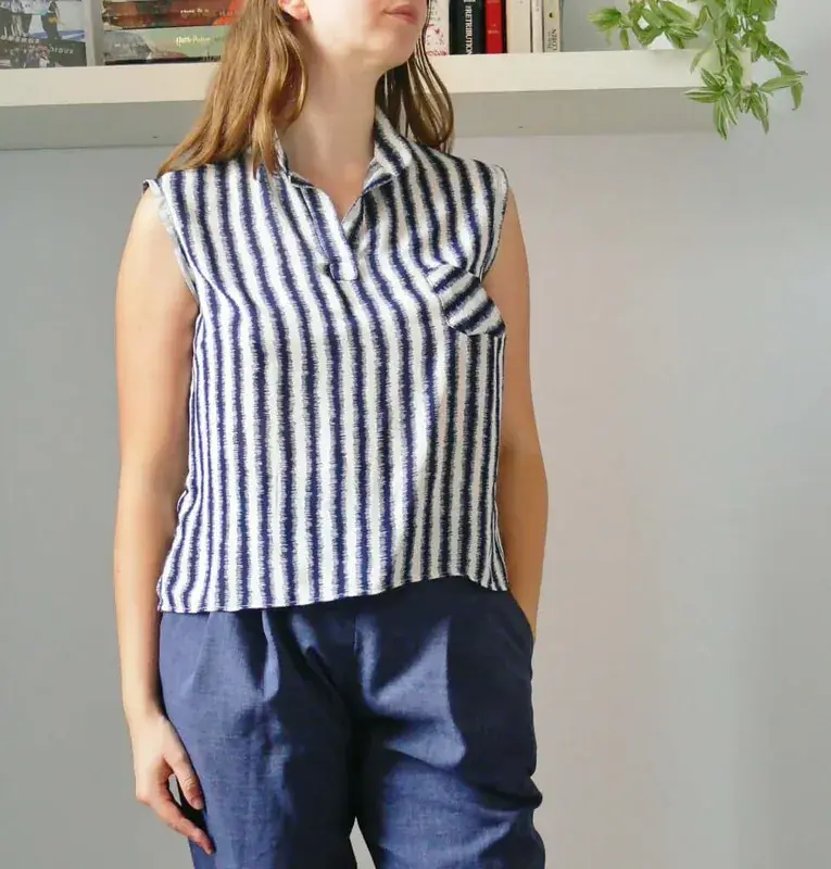 Patron PDF Robe / Top Palmyre du 32 au 56