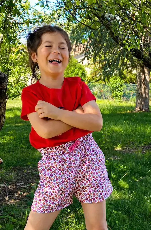 Patron PDF Short Figuette enfant du 12 mois au 14 ans