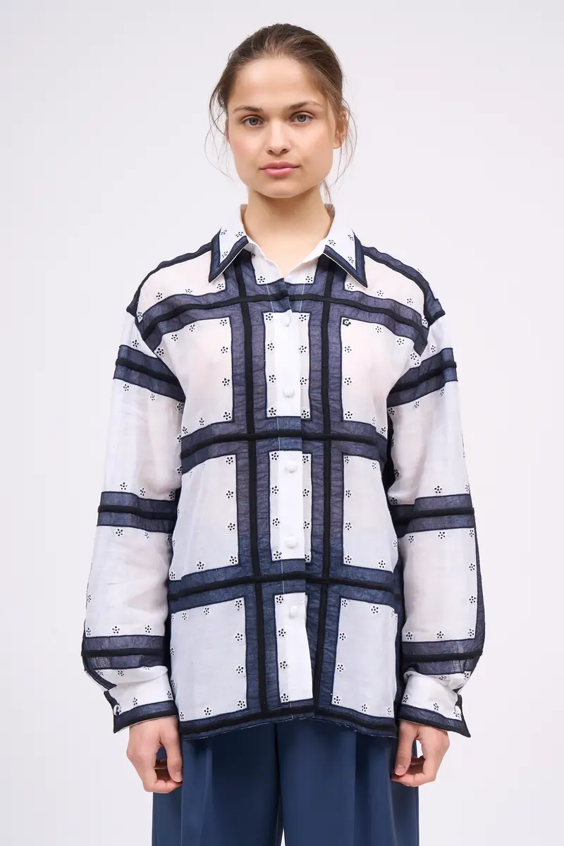 Paul & Joe Embroidered cotton shirt Catherine