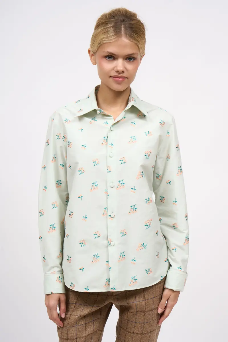 Paul & Joe YJASMIN Straight poplin jacquard shirt