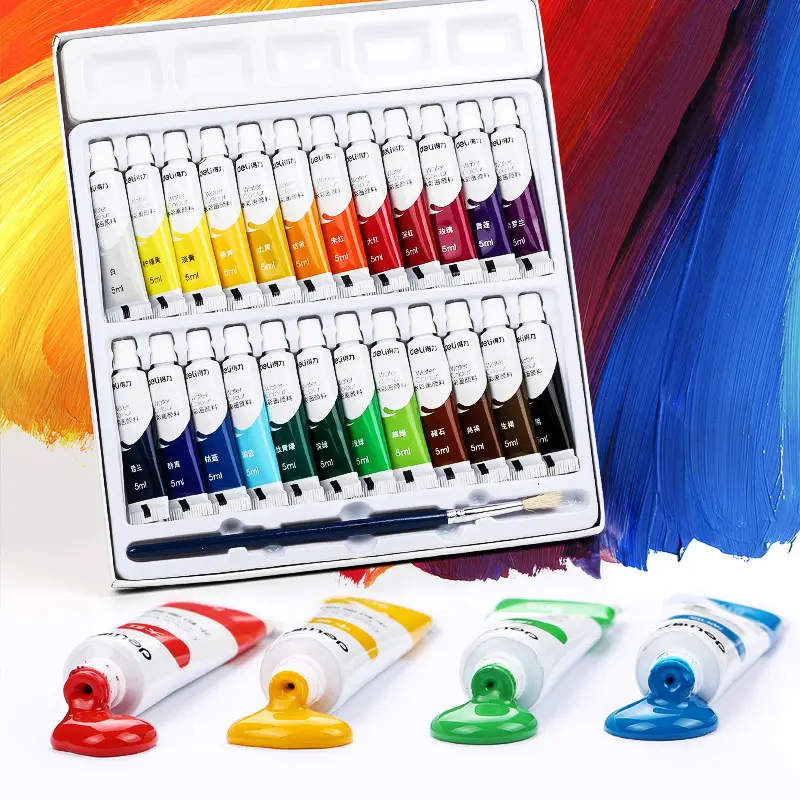 Peinture 12/18/24 Couleurs 5ML/12ML Aquarelle/Gouache/Acrylique