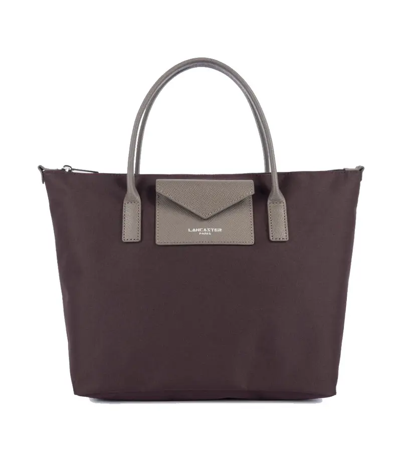 Petit sac à main Lancaster Smart KBA Bordeaux Taupe