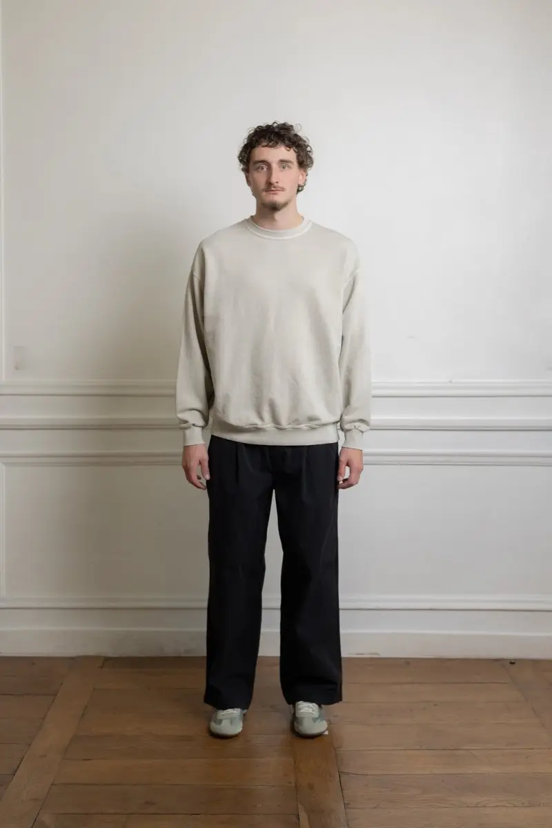 PIGMENT SWEAT SHIRT - CREAM
