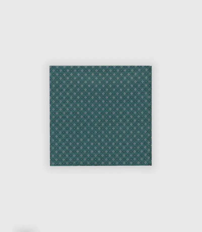 Pochette à motifs verte
