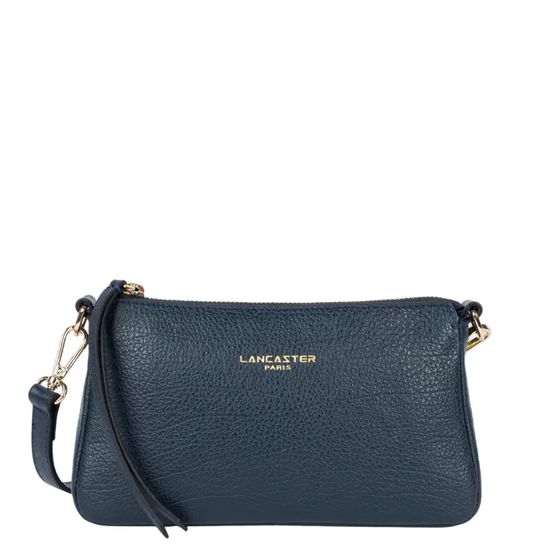 Pochette en cuir Dune Lancaster Bleu Foncé