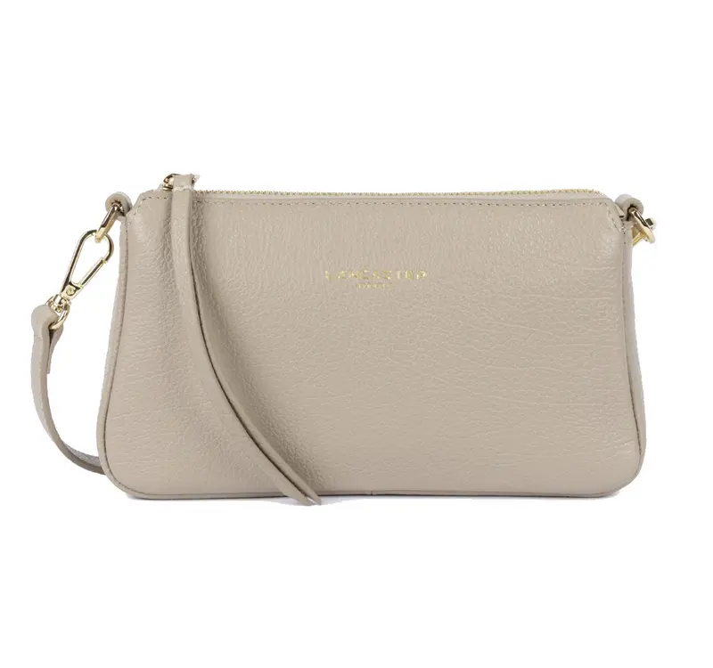Pochette en cuir Dune Lancaster Galet
