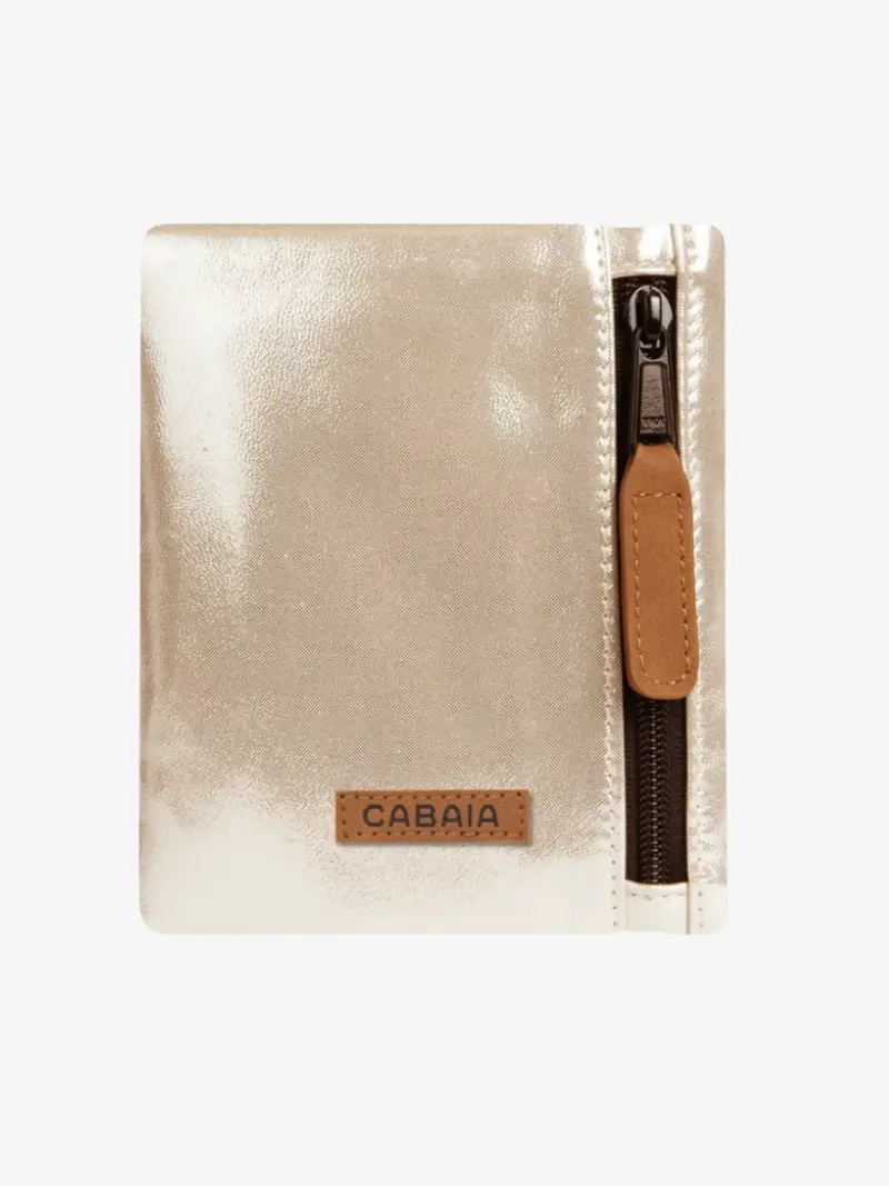 Pochette gourde CABAIA Diamond Head Small- Beige dorée