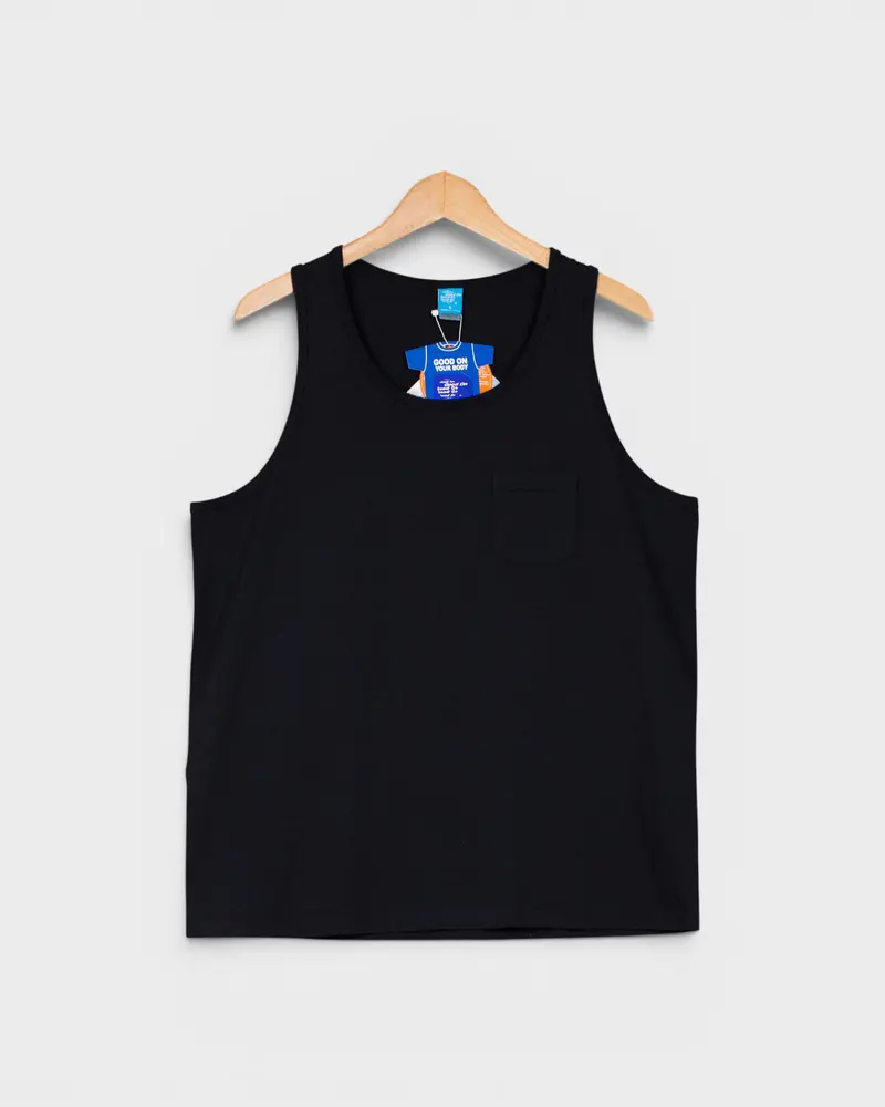Pocket Tank Top Black