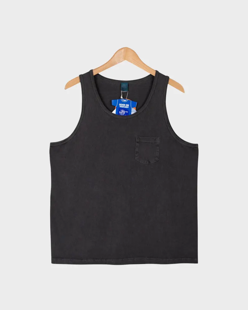 Pocket Tank Top P-Black