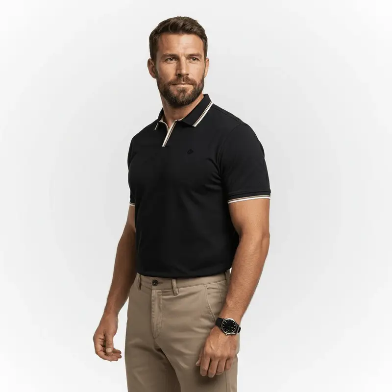 Polo anti UV noir