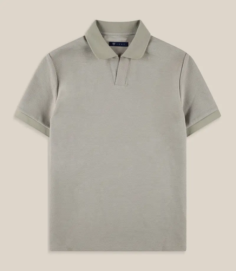 Polo armuré kaki
