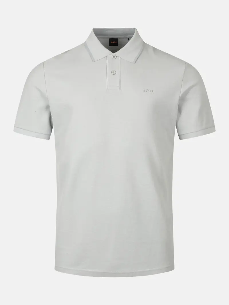 Polo BOSS gris en coton
