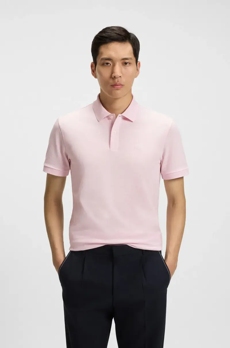 Polo BOSS rose clair
