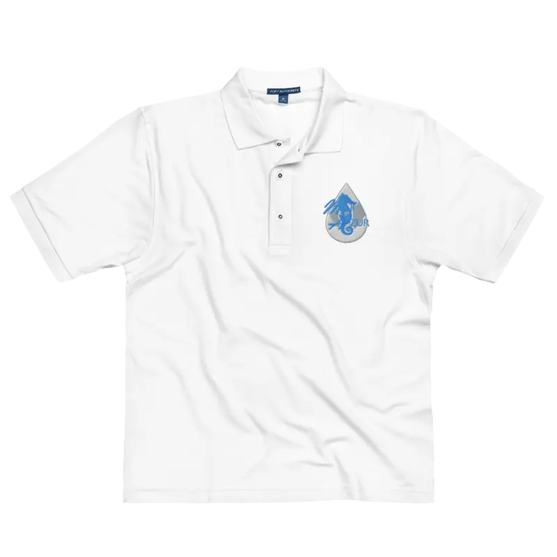Polo Brodé Homme Maji Azur