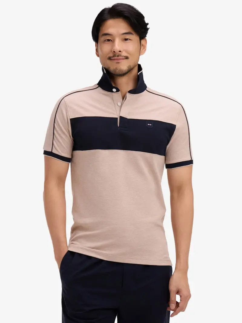 Polo Eden Park beige en coton