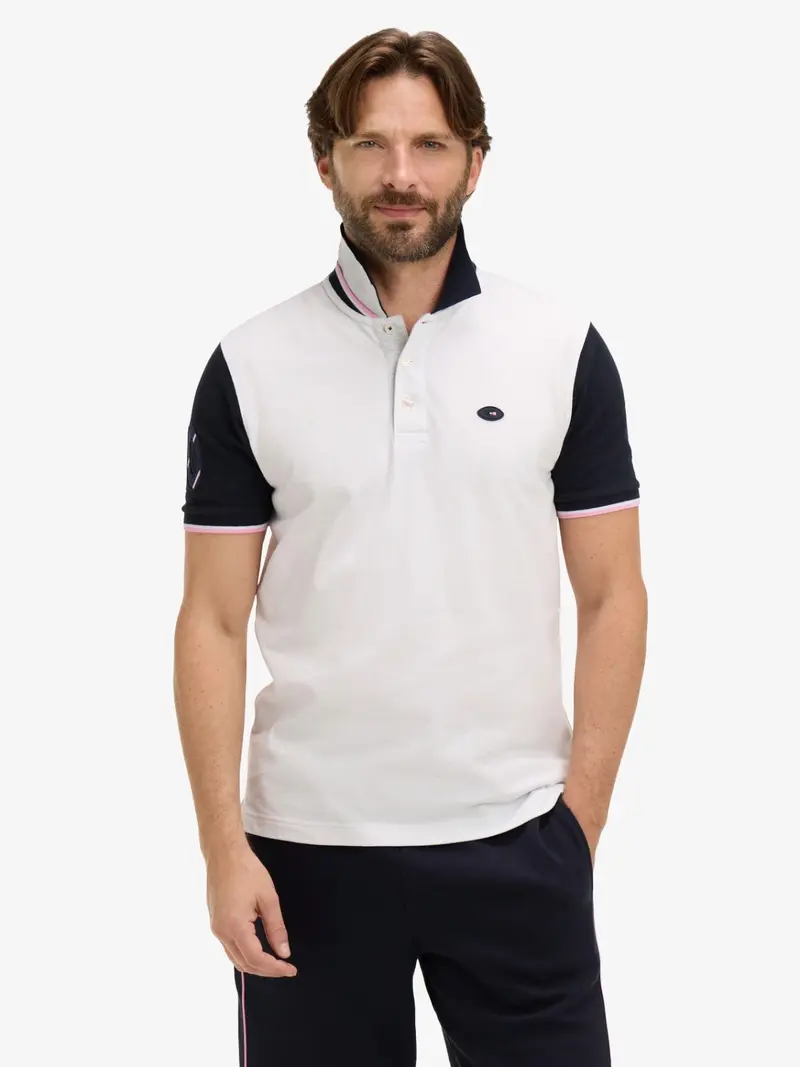 Polo Eden Park blanc en coton
