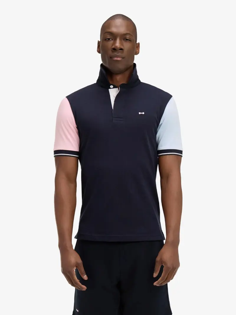 Polo Eden Park marine en coton