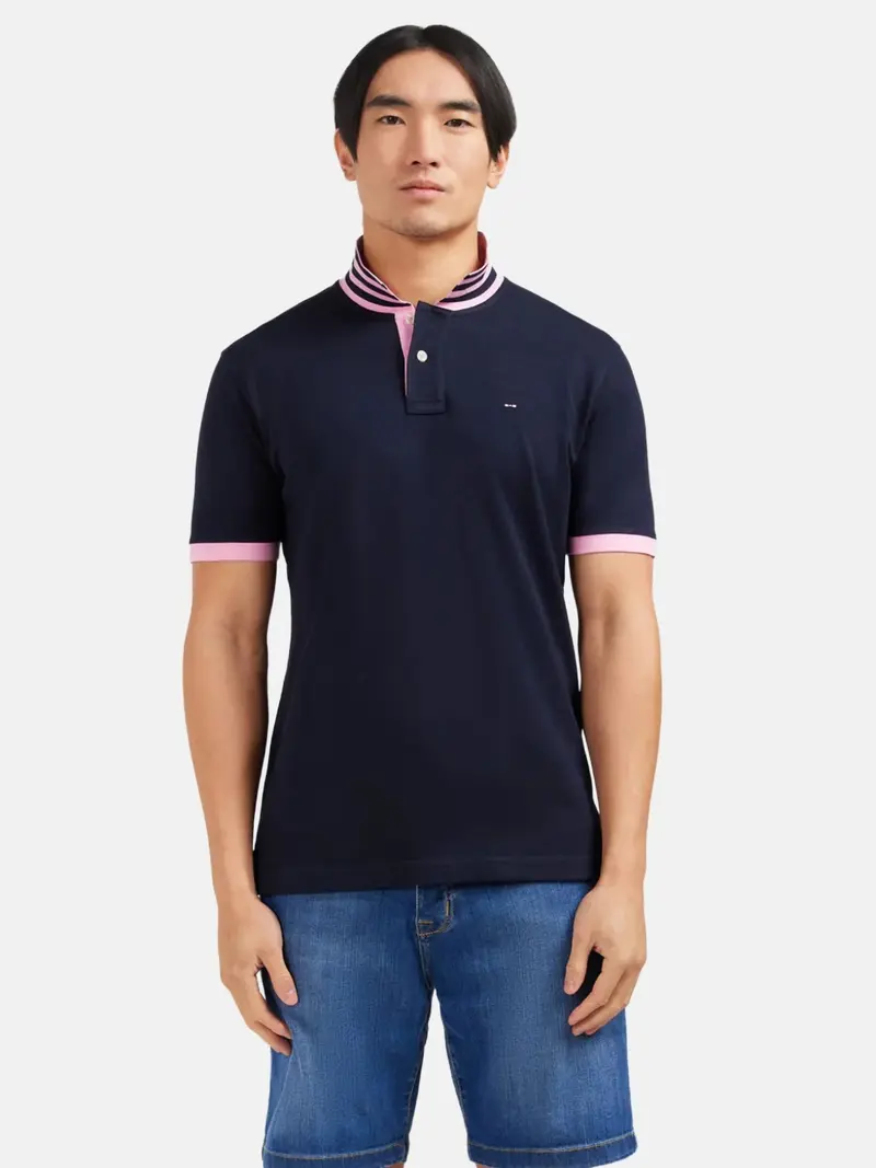 Polo Eden Park marine en coton