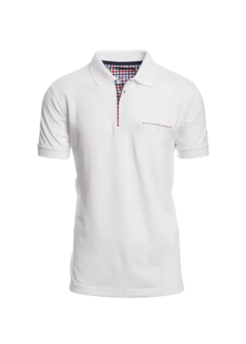Polo Ethnic Blue blanc