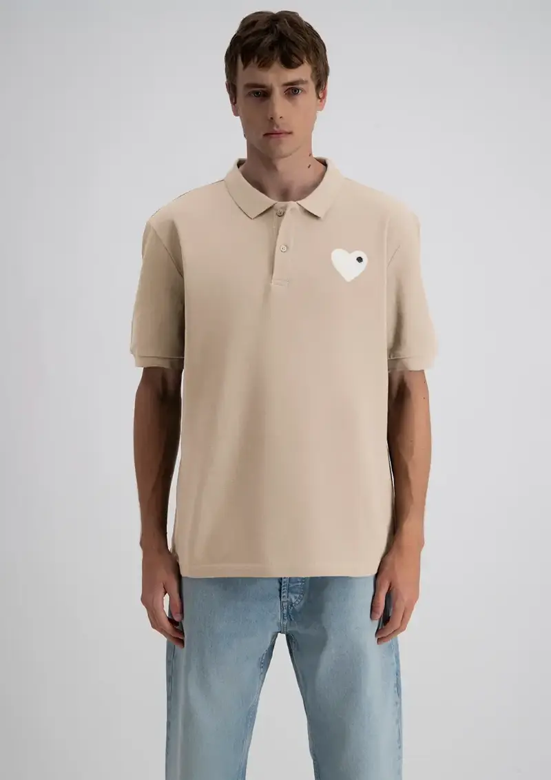 Polo homme Coeur maille piqué