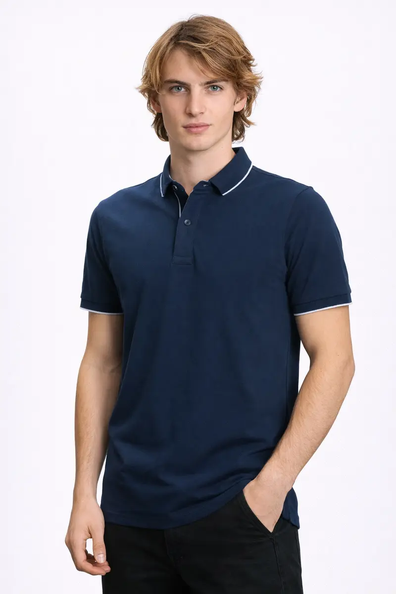 Polo Homme Marine