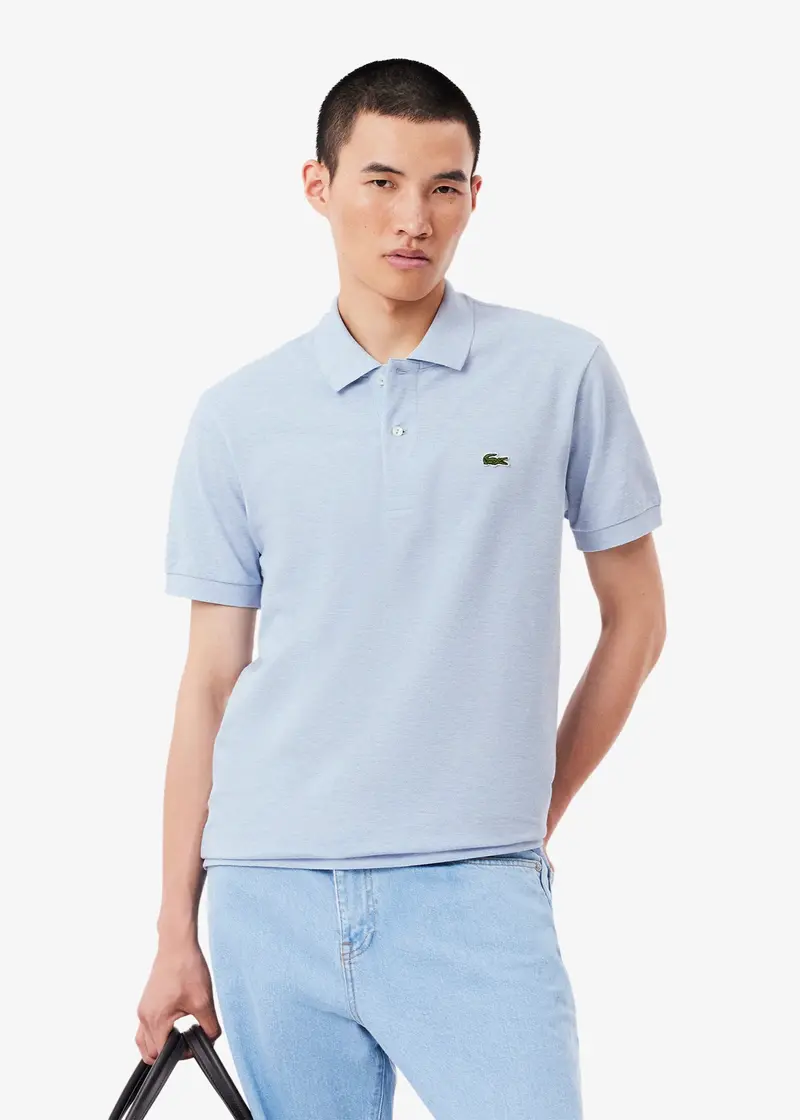 Polo Lacoste bleu chiné