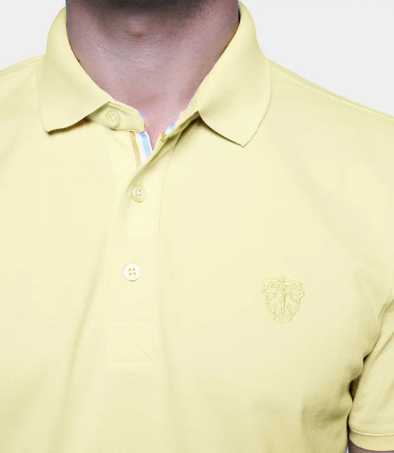 Polo manches courtes jaune "Gregor"