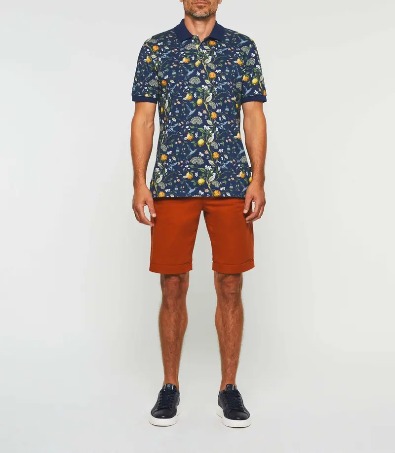 Polo manches courtes marine "Gabi"