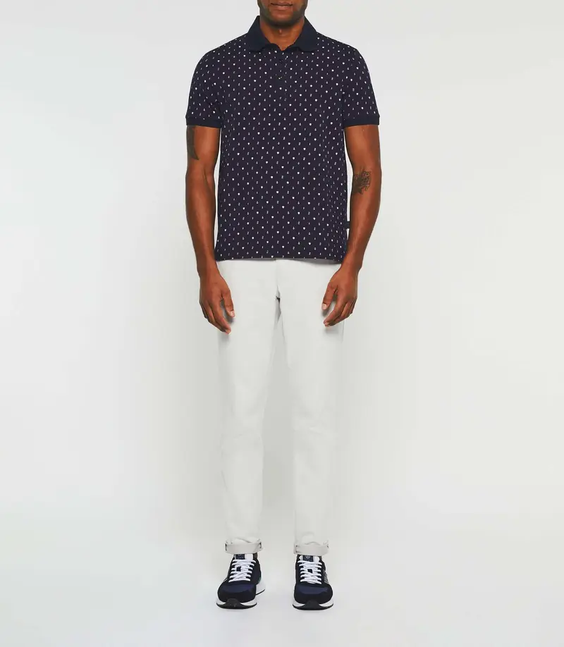 Polo manches courtes marine "Gloire"