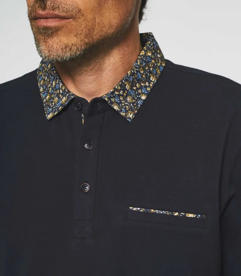 Polo manches courtes marine NARCISSE