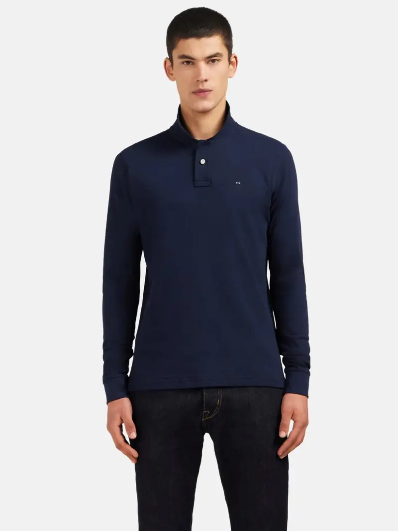 Polo manches longues Eden Park marine