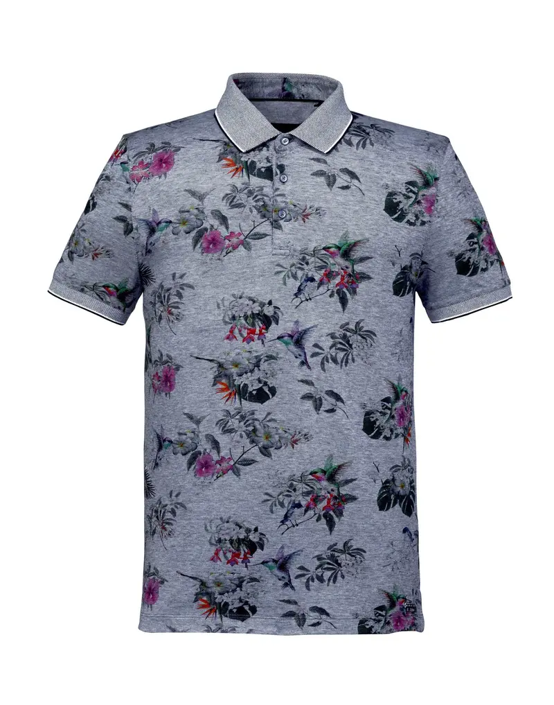 Polo-marine-motif-exotique