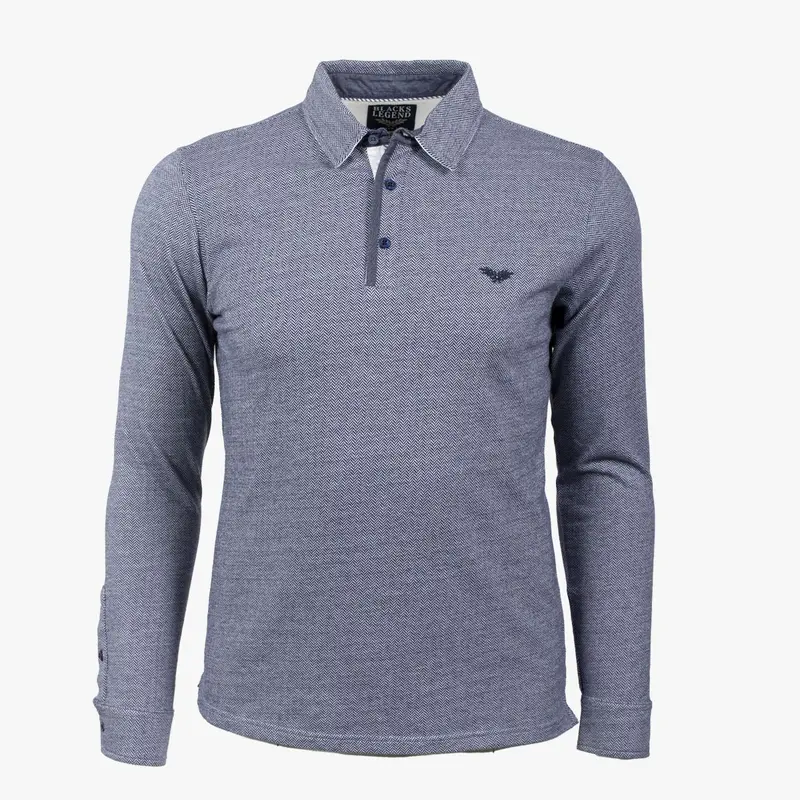 Polo ml bleu chiné