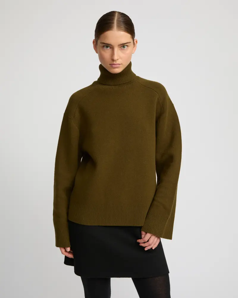 Polo-neck sweater