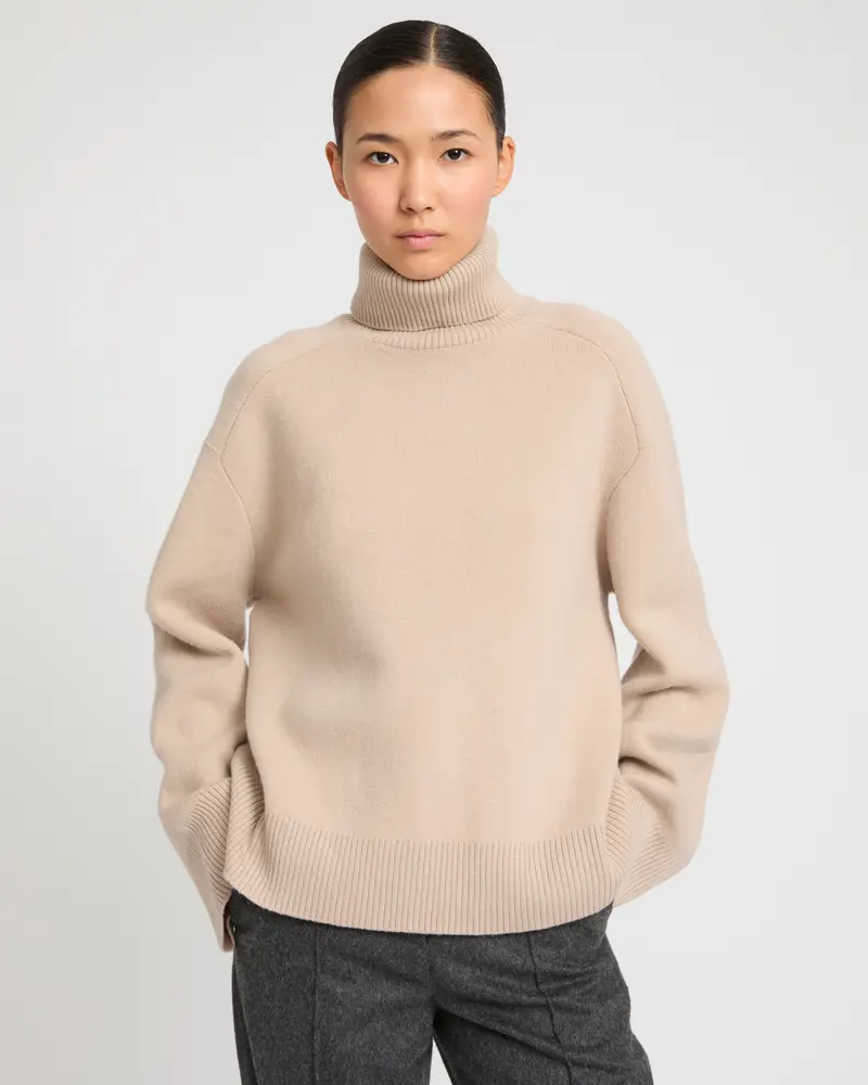 Polo-neck sweater
