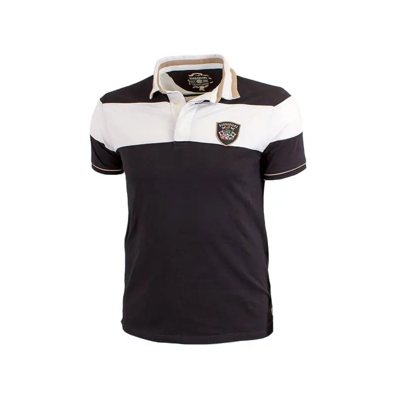 Polo noir et blanc Barbarians n°15
