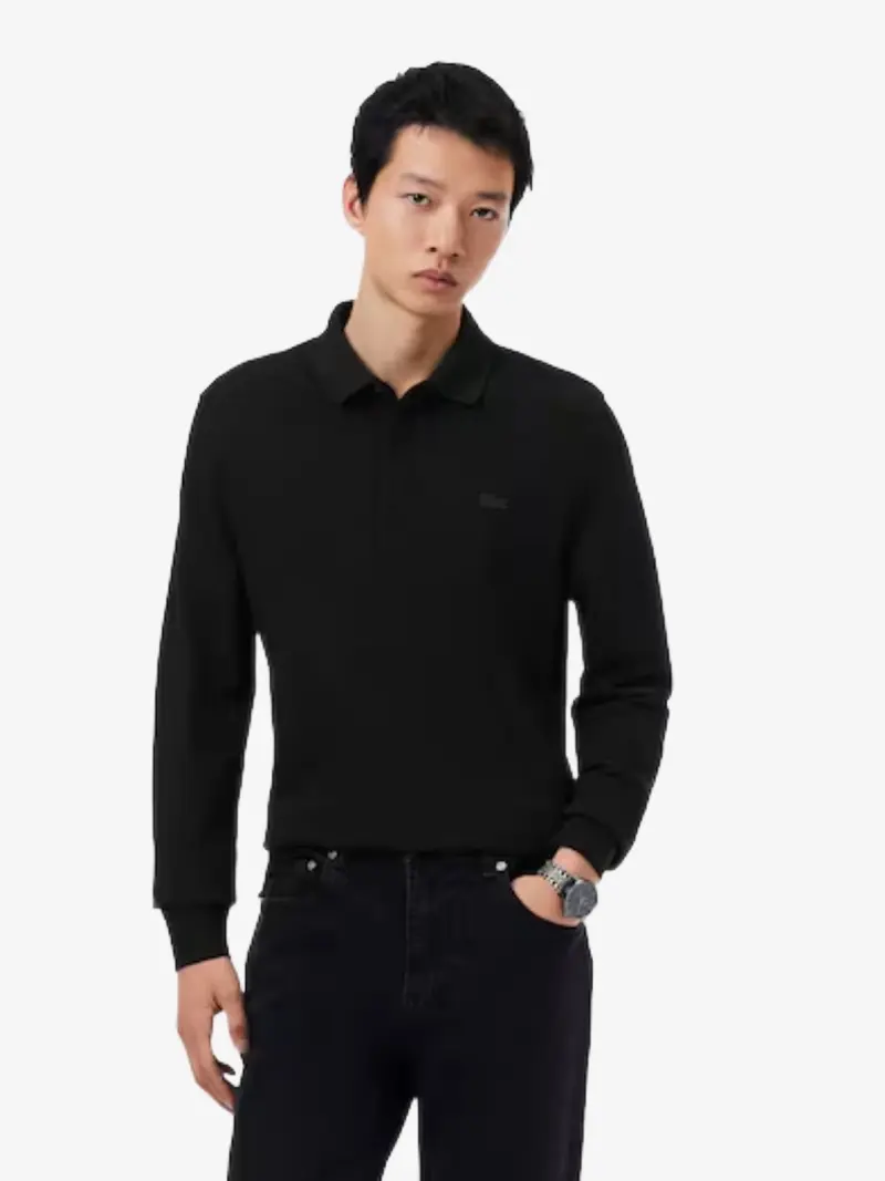 Polo Paris manches longues Lacoste noir