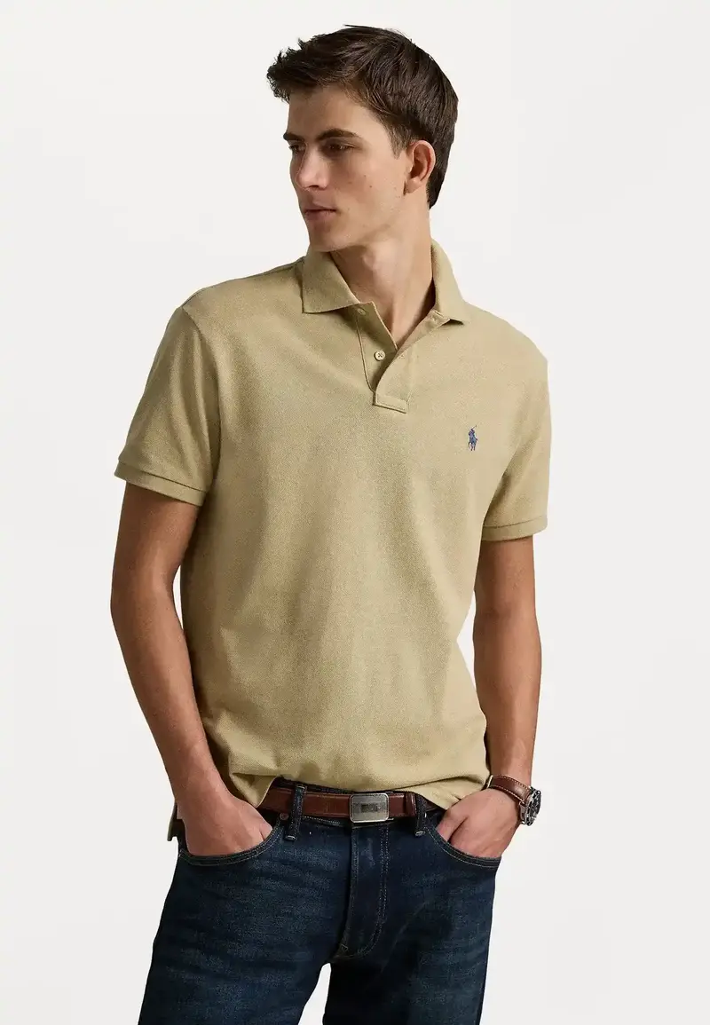 Polo Ralph Lauren ajusté beige en coton