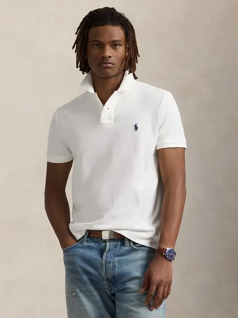 Polo Ralph Lauren blanc en coton