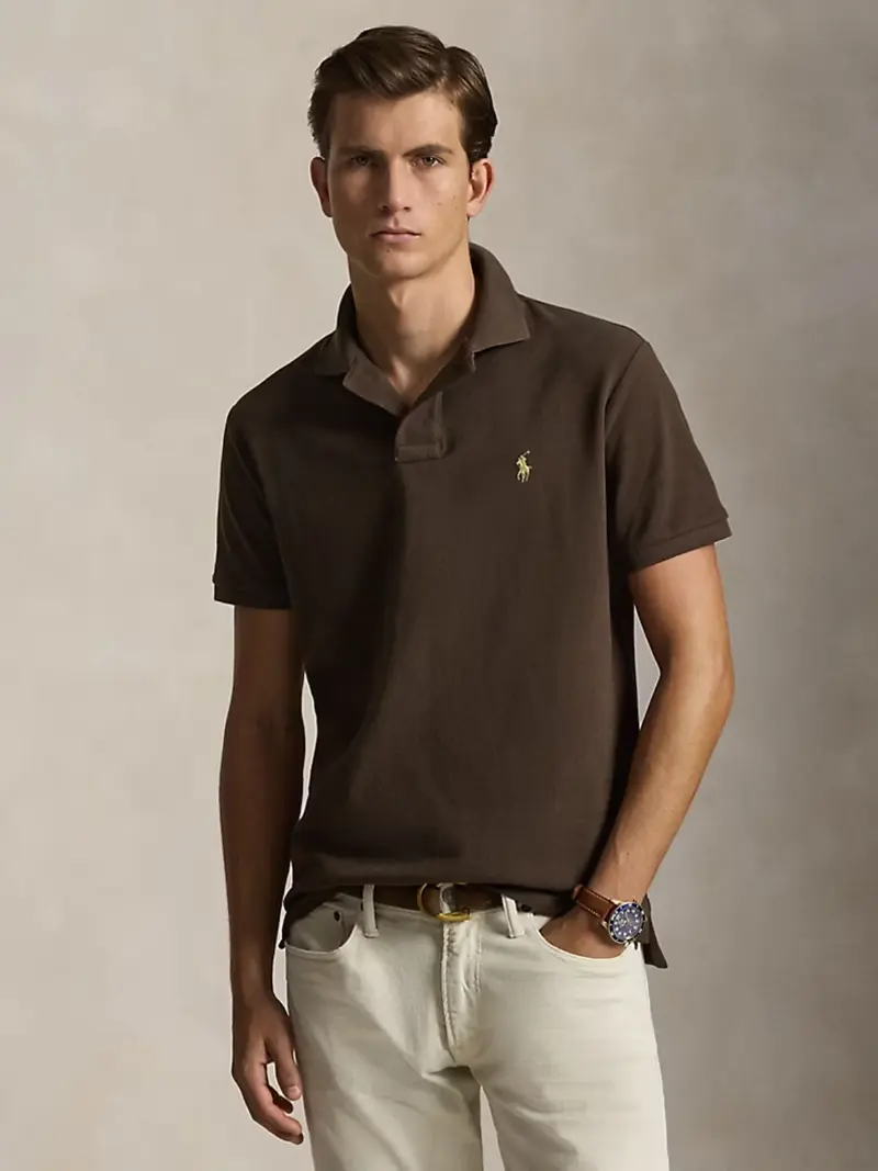 Polo Ralph Lauren marron en coton