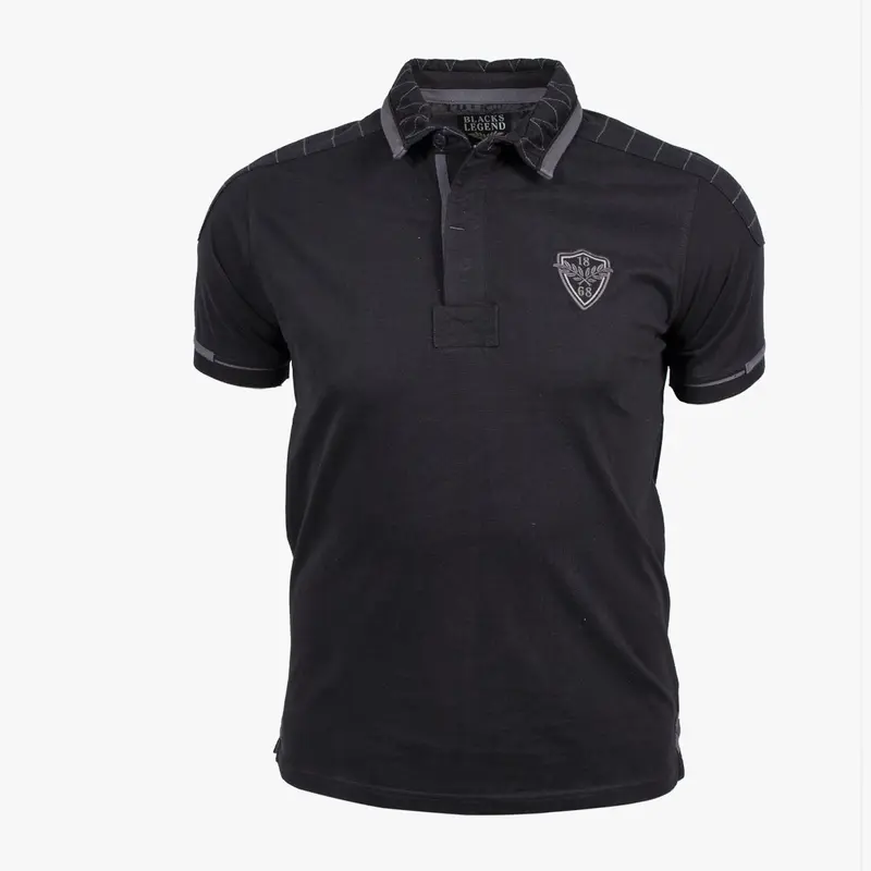 Polo rugby noir