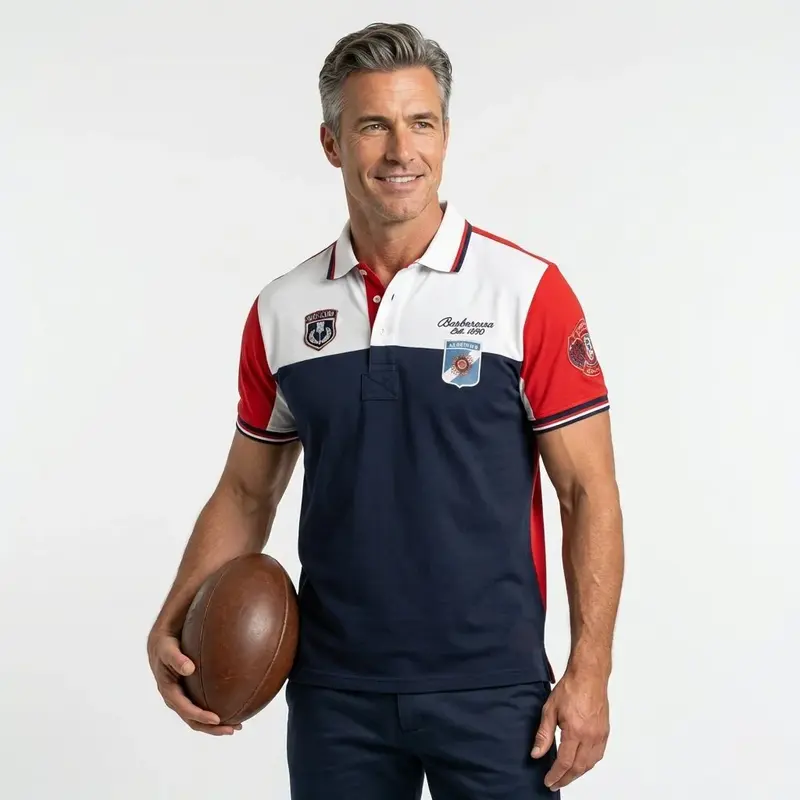 Polo tricolore multi-pays Barbarians