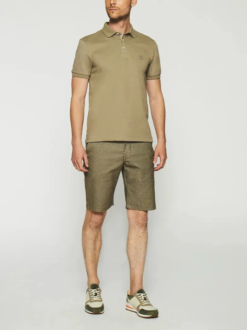 Polo uni manches courtes kaki GREGOR