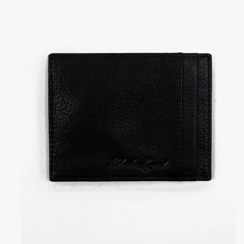 Porte-carte noir cuir
