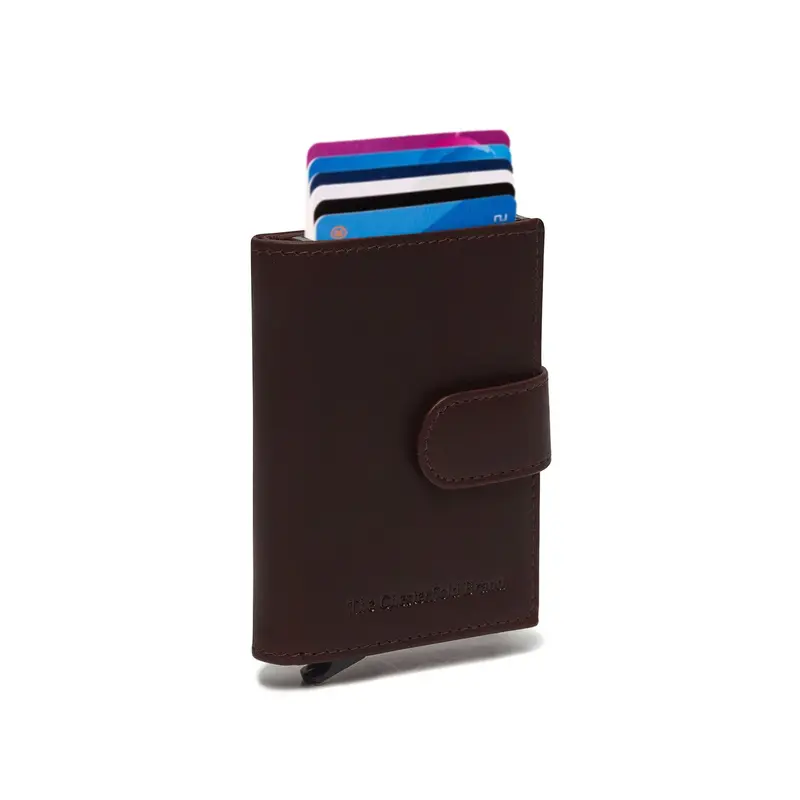 Porte-cartes RFID Chesterfield-Leipzig Marron