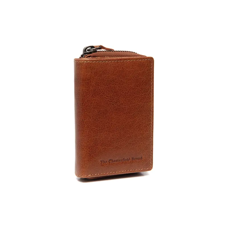 Porte-monnaie en cuir Chesterfield-Sionel Cognac