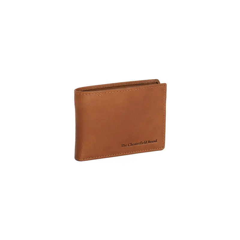 Portefeuille en cuir Chesterfield-Enzo Cognac